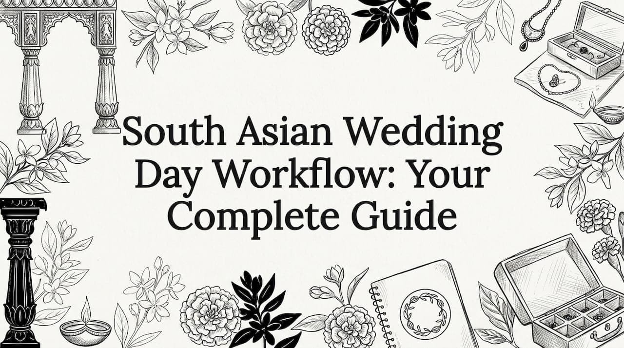 South Asian Wedding Day Workflow: Your Complete Guide