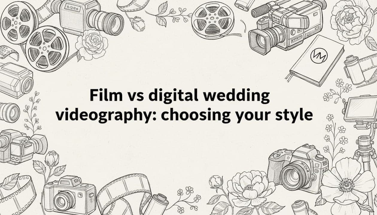 Film vs digital wedding videography: choosing your style