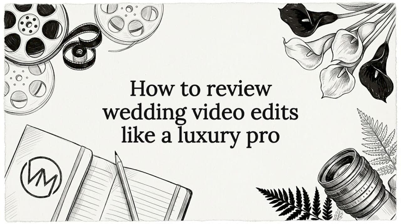 How to review wedding video edits like a luxury pro