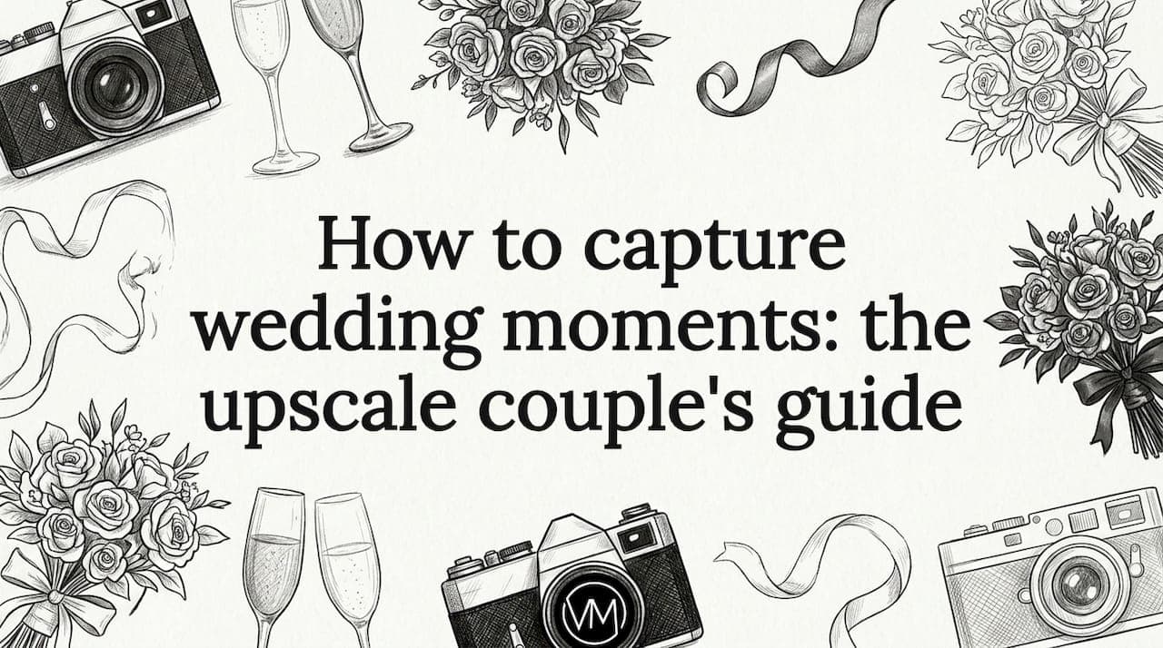 How to capture wedding moments: the upscale couple's guide