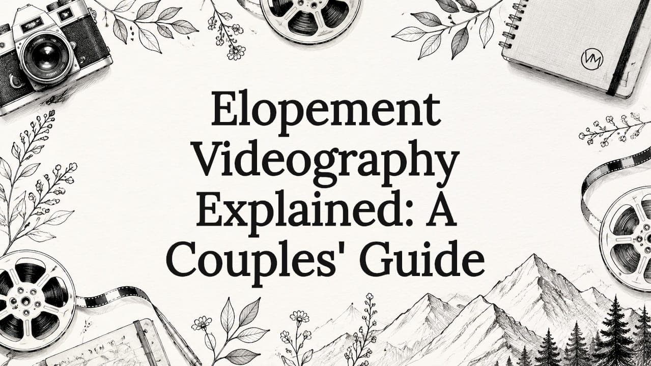 Elopement Videography Explained: A Couples' Guide