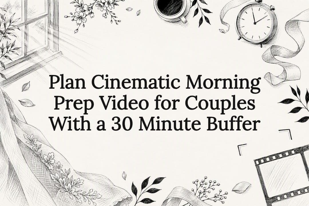 Plan Cinematic Morning Prep Video for Couples With a 30 Minute Buffer