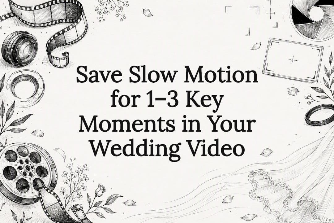 Save Slow Motion for 1–3 Key Moments in Your Wedding Video