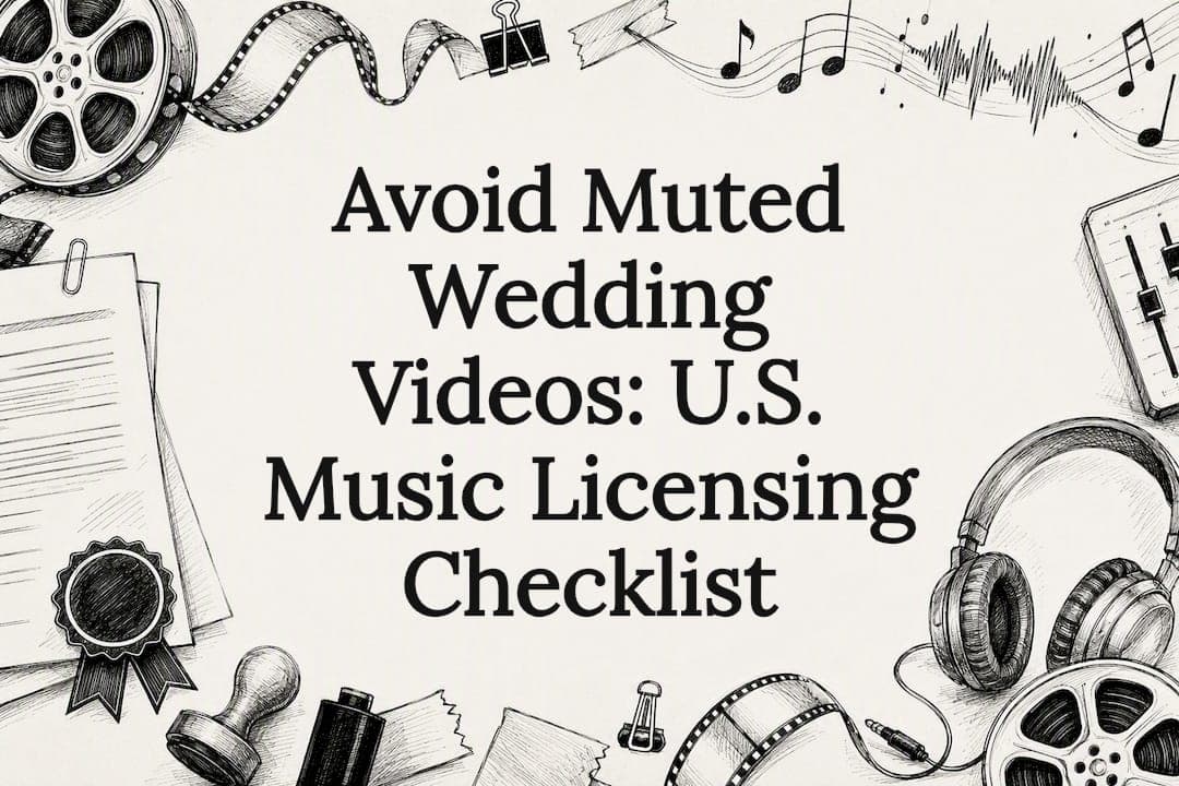 Avoid Muted Wedding Videos: U.S. Music Licensing Checklist